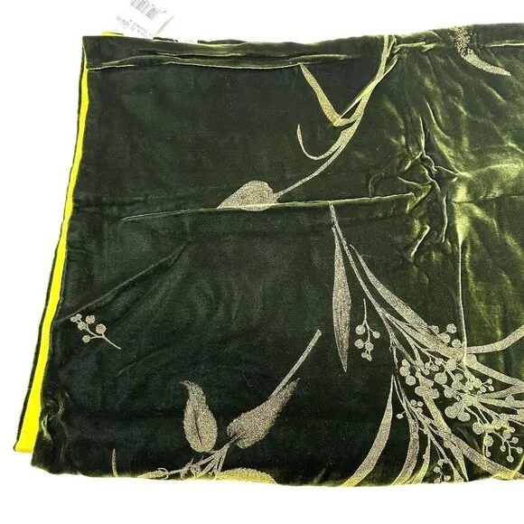 Salvatore Ferragamo plant motif Stole/Shawl Velor Green